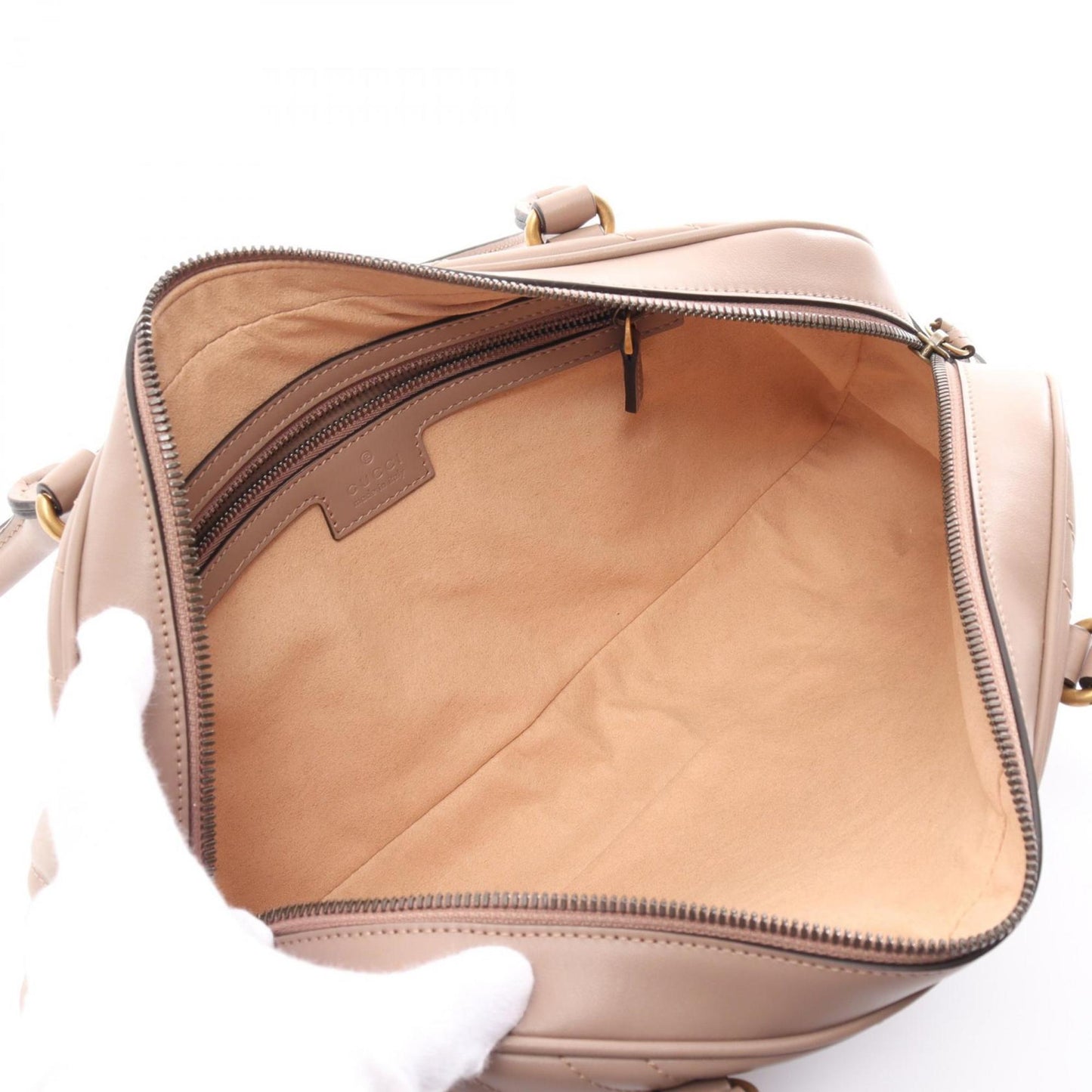Gucci Gg Marmont Pink Leather Tote Bag