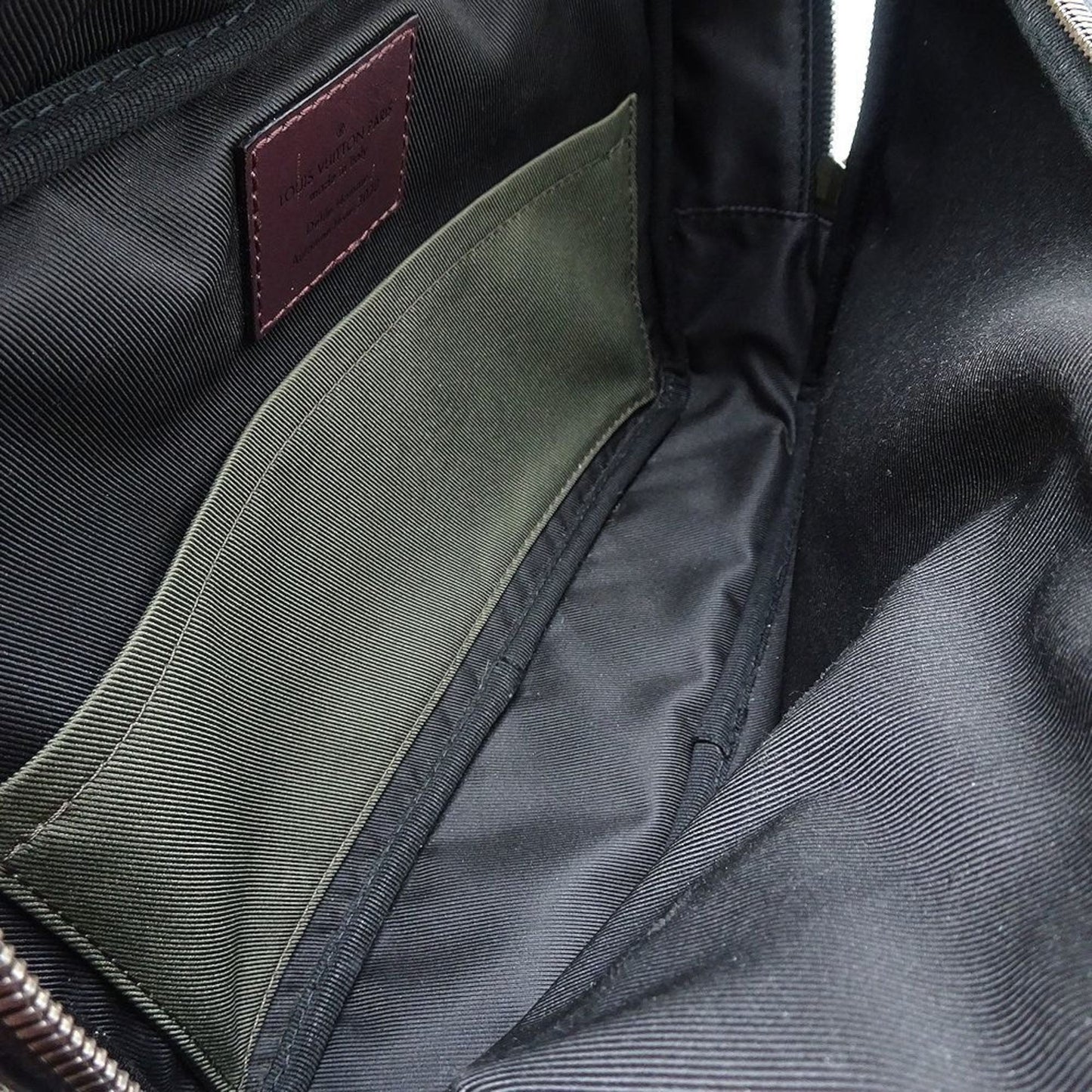 Louis Vuitton Black Canvas Leather Shoulder Bag