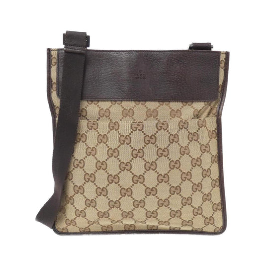 Gucci Gg Canvas Beige Brown Gg Canvas Shoulder Bag ()