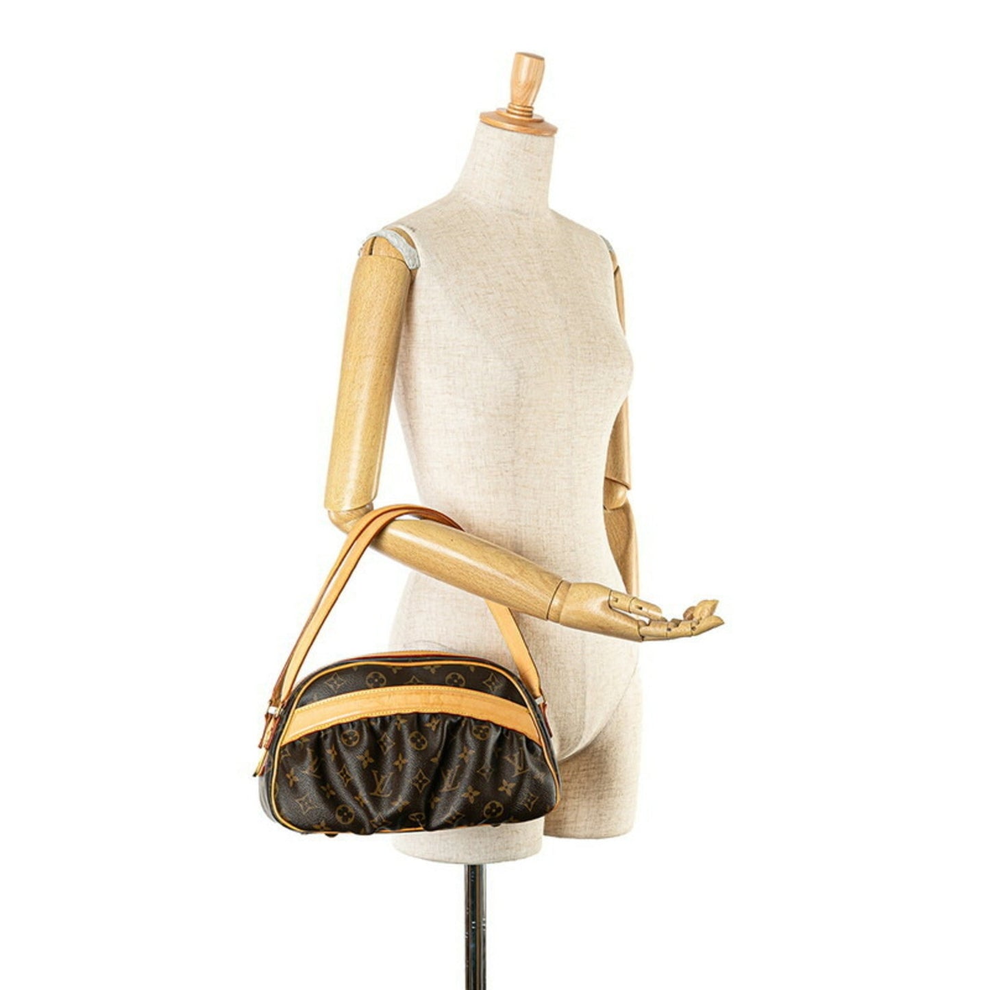 Louis Vuitton Brown Pvc Leather Handbag Shoulder Bag