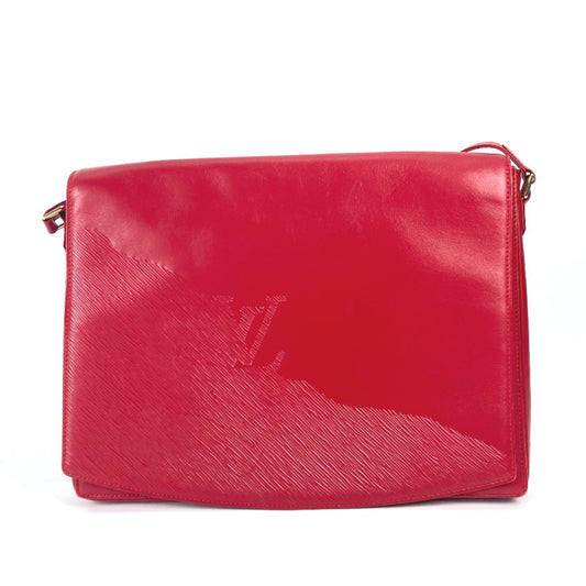 Louis Vuitton Red Leather Shoulder Bag ()