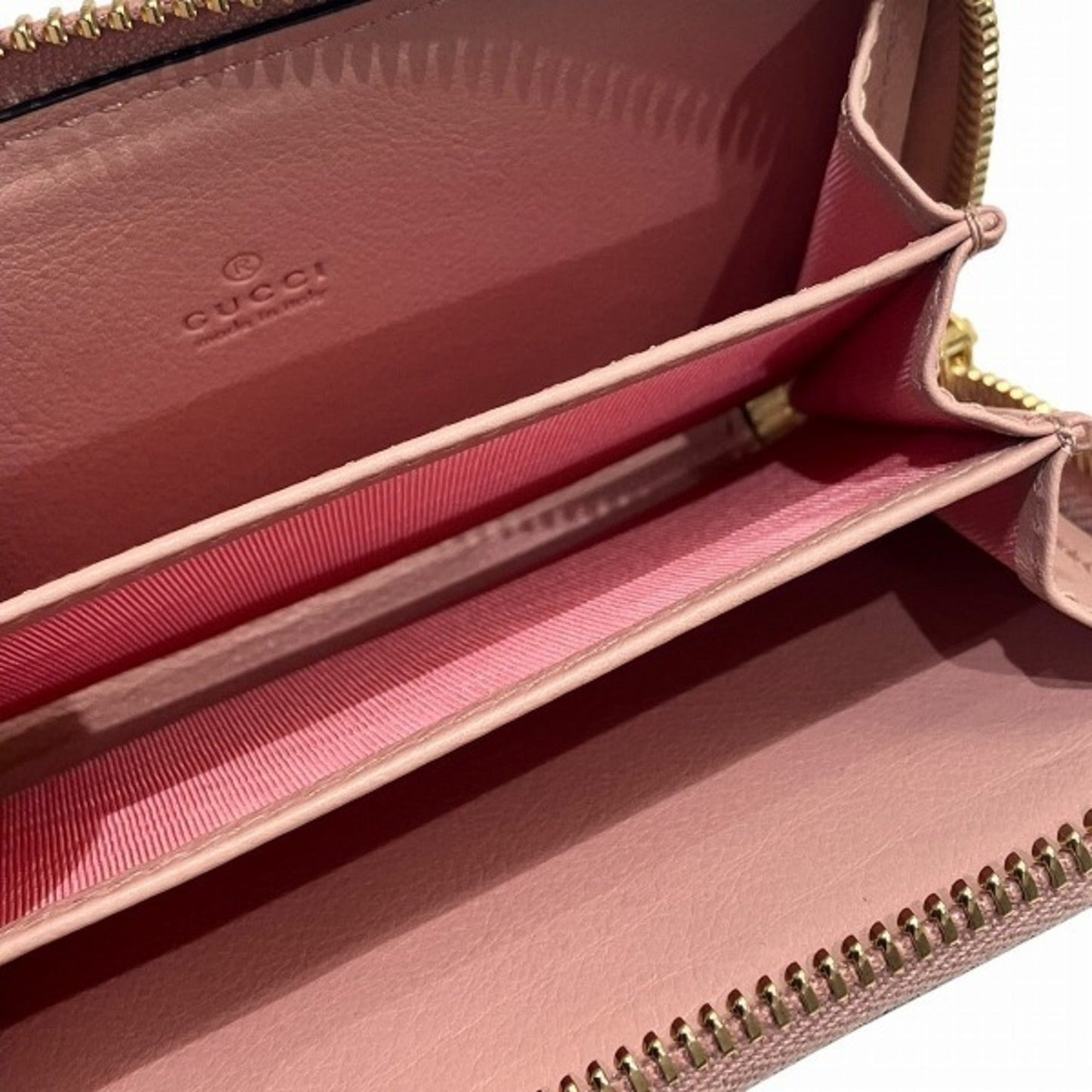 Gucci Beige Pink Pvc Coin Purse/Coin Case