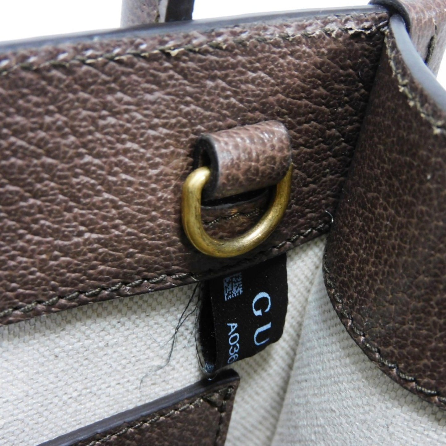 Gucci Beige Gg Supreme Canvas Elastane Leather Shoulder Bag Tote Bag