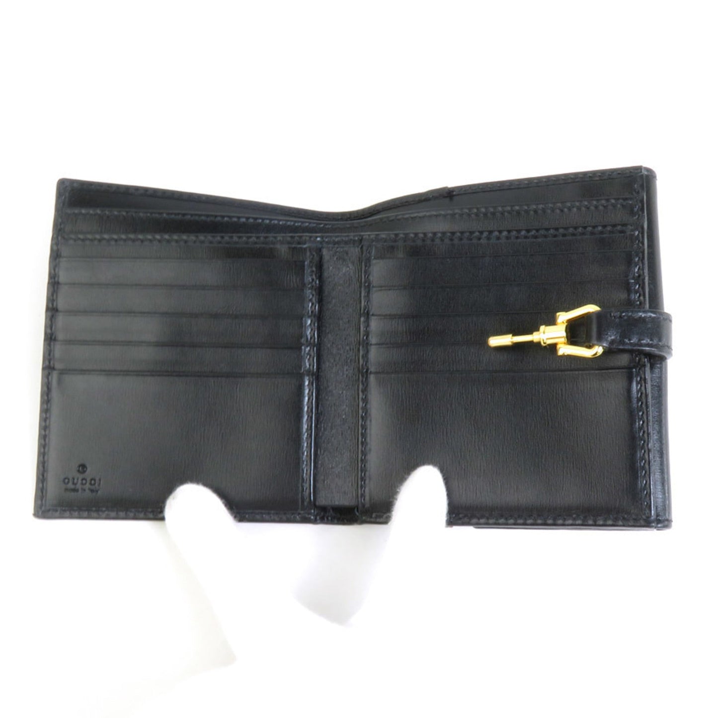 Gucci Black Leather Wallet (Bi-Fold)