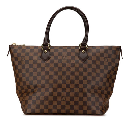 Louis Vuitton Brown Pvc Leather Handbag Shoulder Bag ()