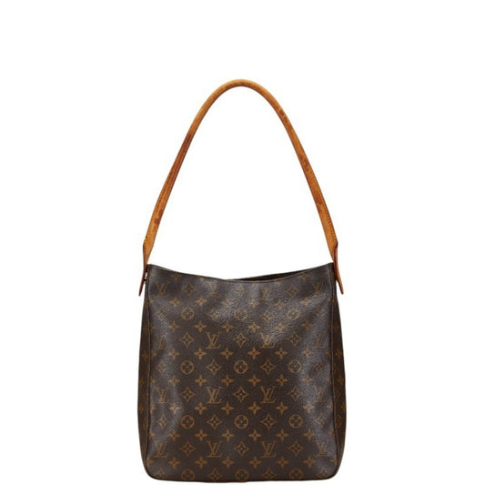 Louis Vuitton Brown Pvc Leather Shoulder Bag ()