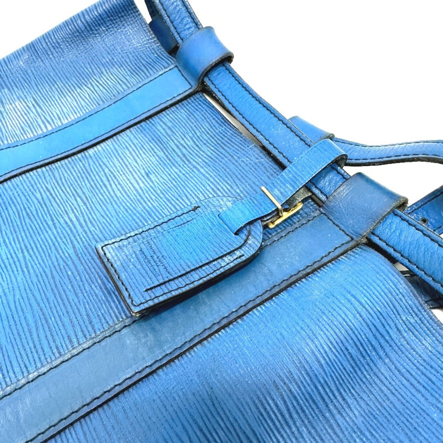Louis Vuitton Blue Leather Shoulder Bag