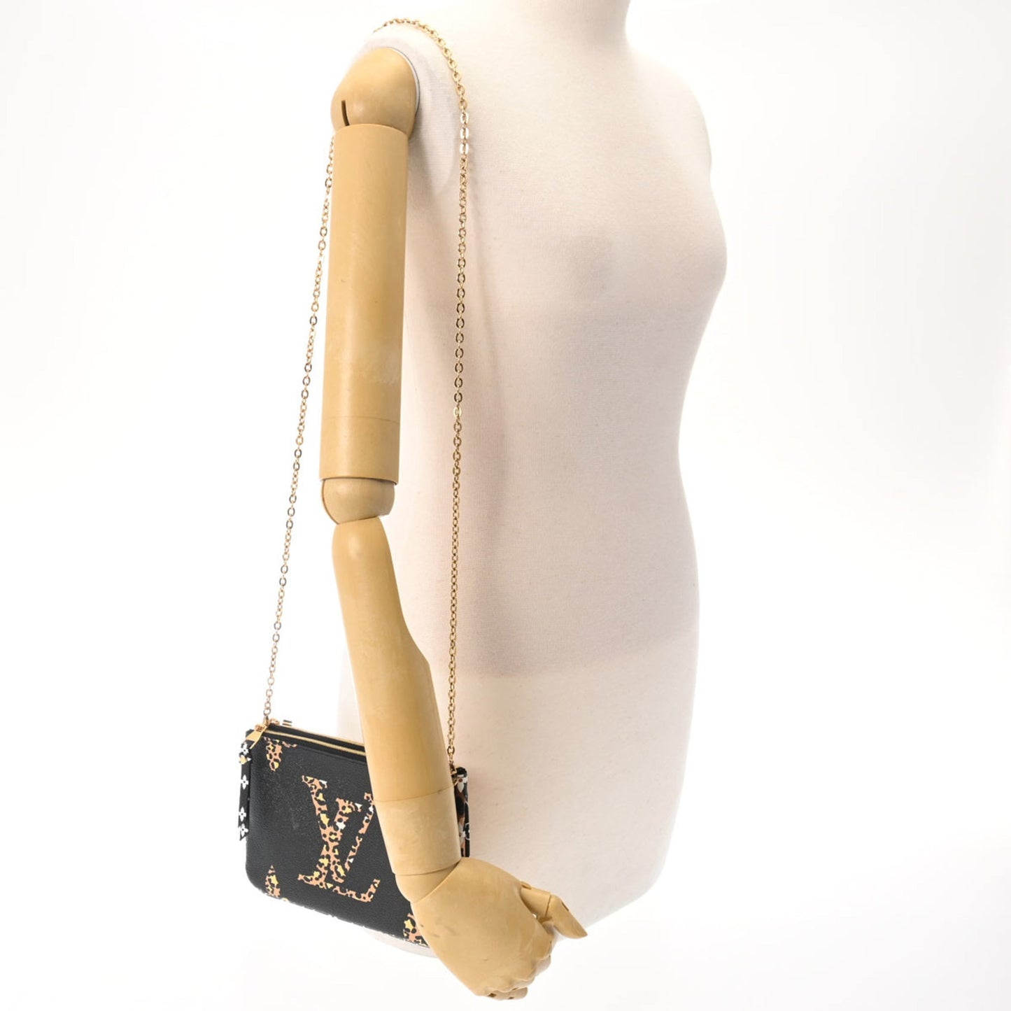 Louis Vuitton Black Brown Monogram Monogram Pochette Shoulder Bag