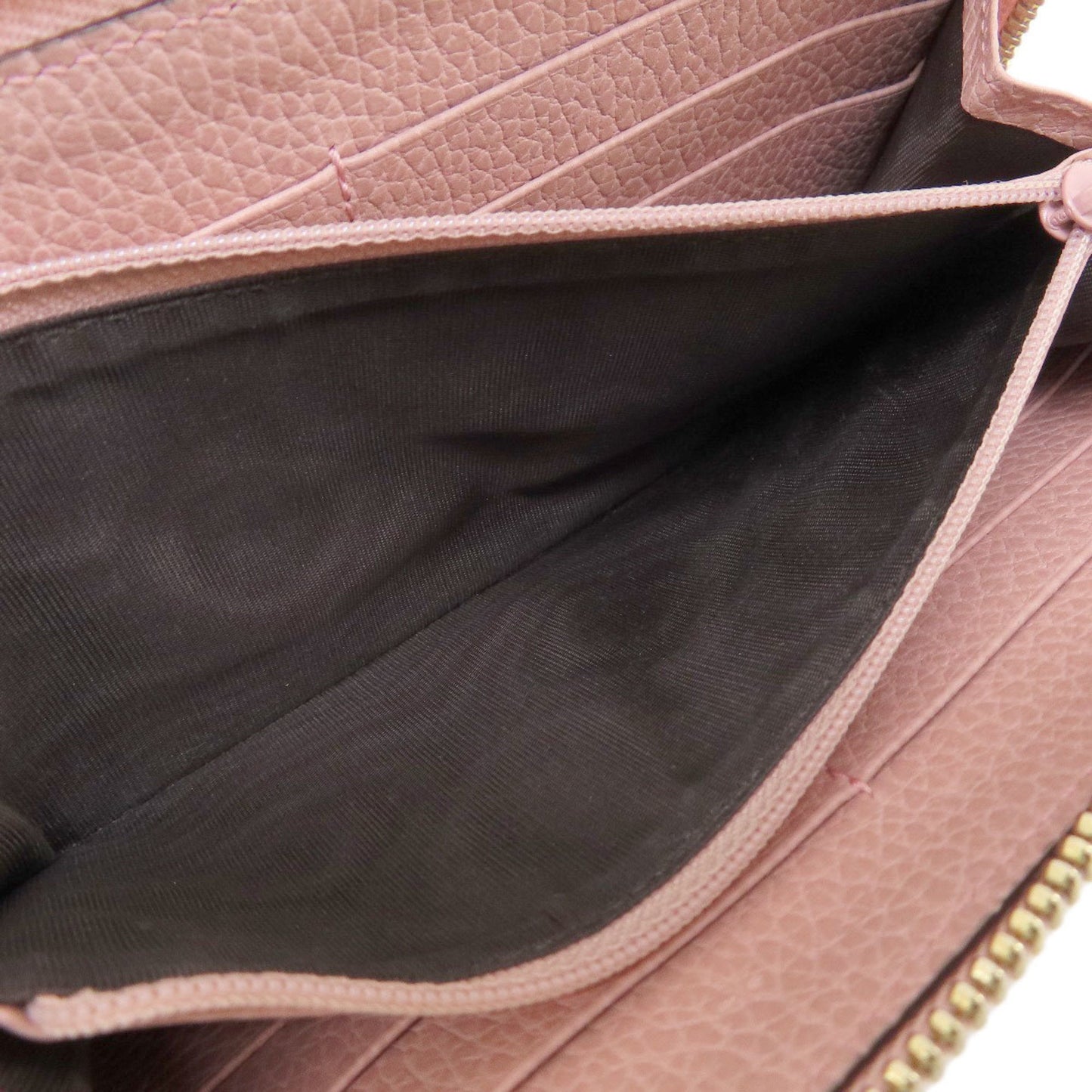 Gucci Pink Leather Long Wallet (Bi-Fold)