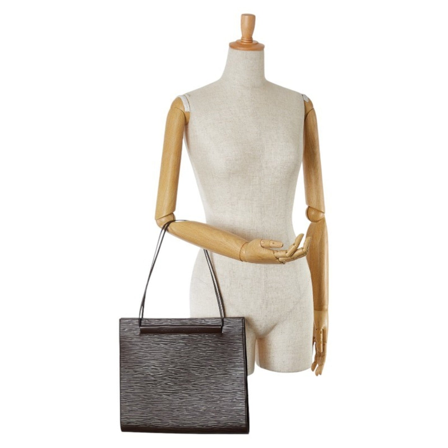 Louis Vuitton Brown Moka Leather Handbag Shoulder Bag