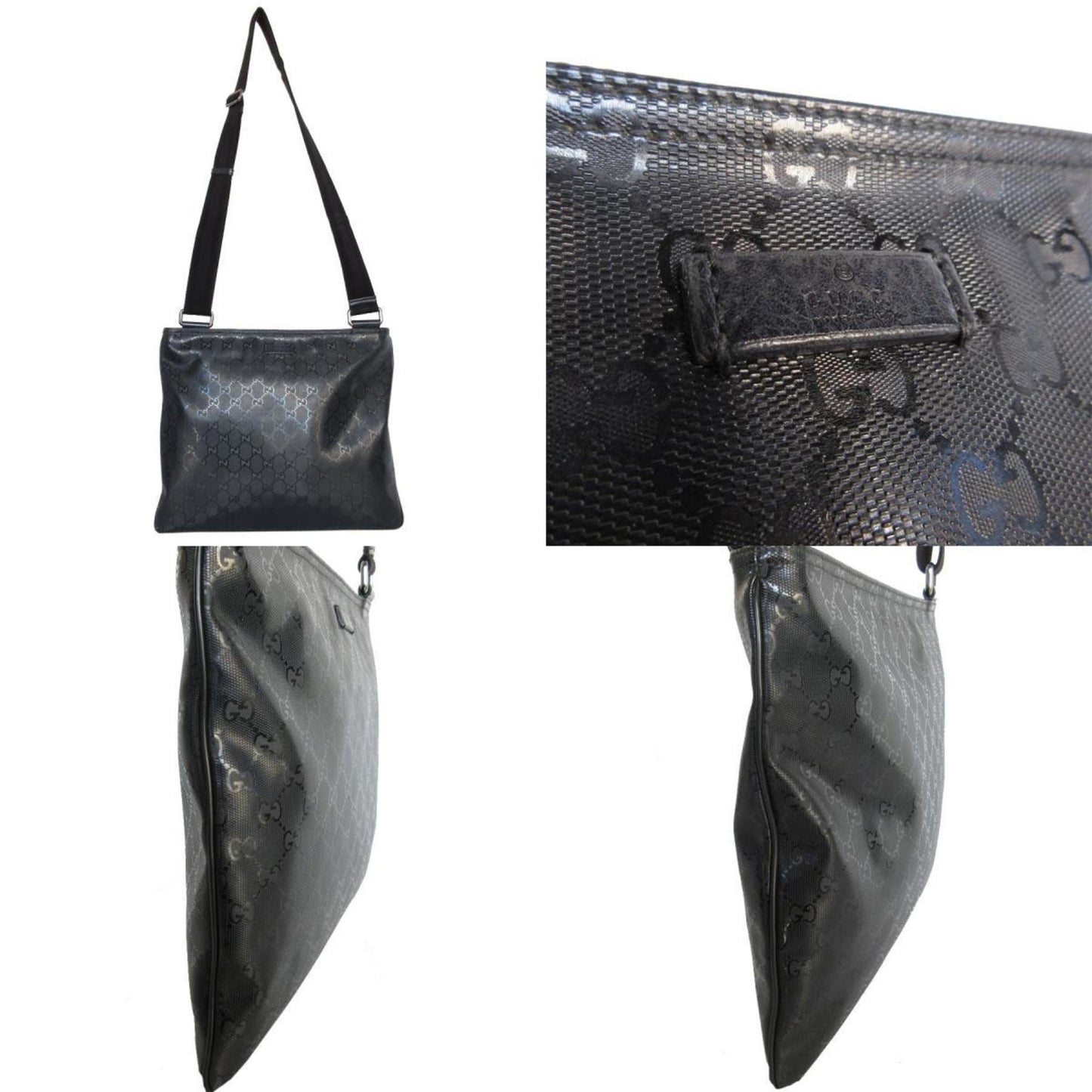 Gucci Black Pvc Shoulder Bag