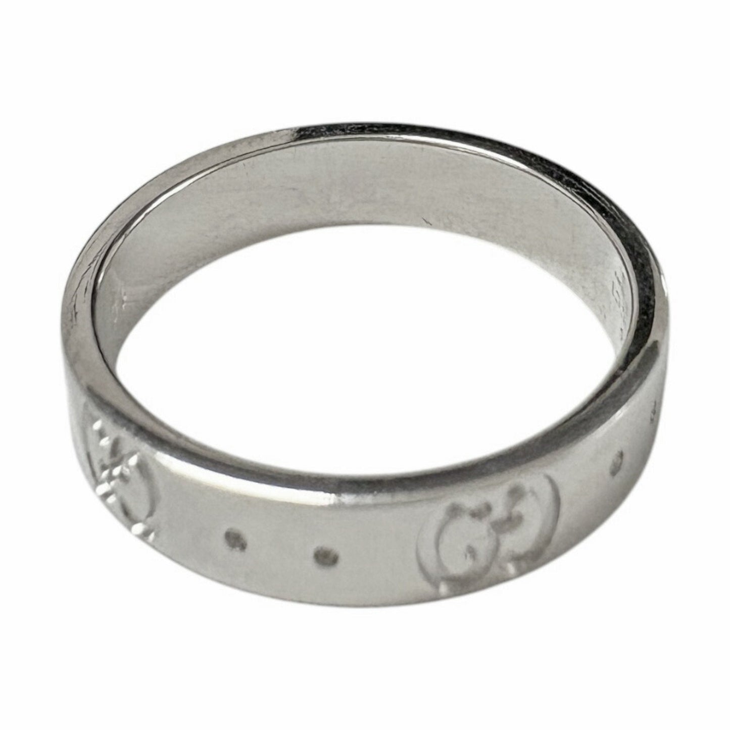 Gucci Icon Silver White Gold (18K) Band Ring