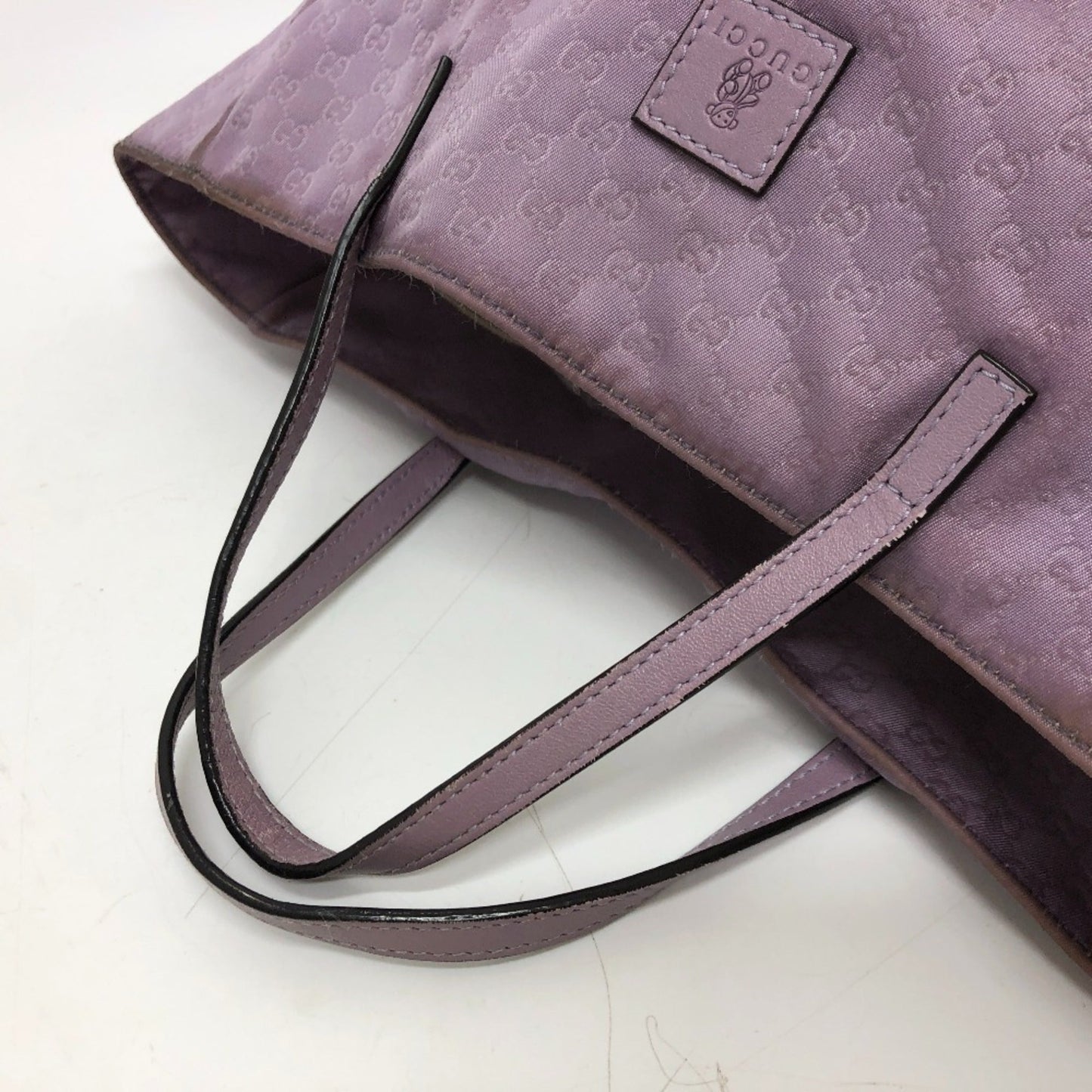Gucci Purple Nylon Handbag