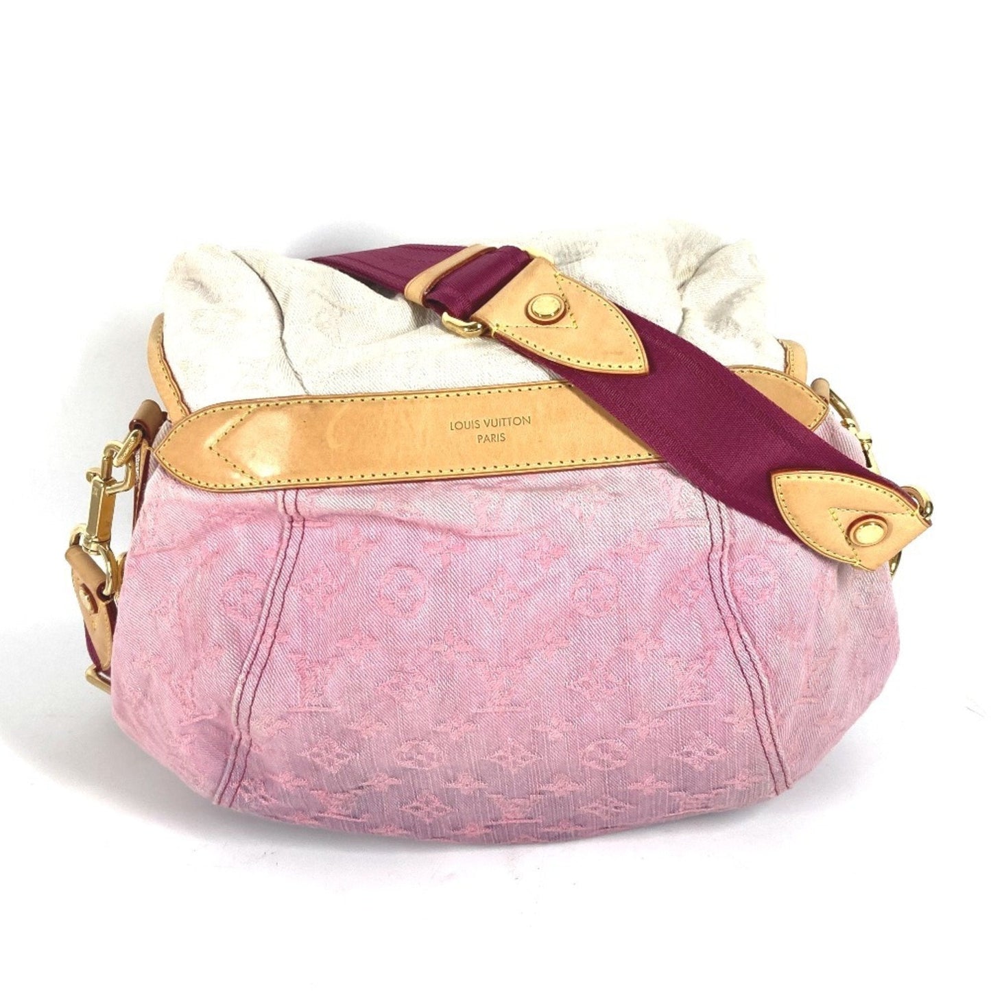 Louis Vuitton Pink Monogram Denim Shoulder Bag