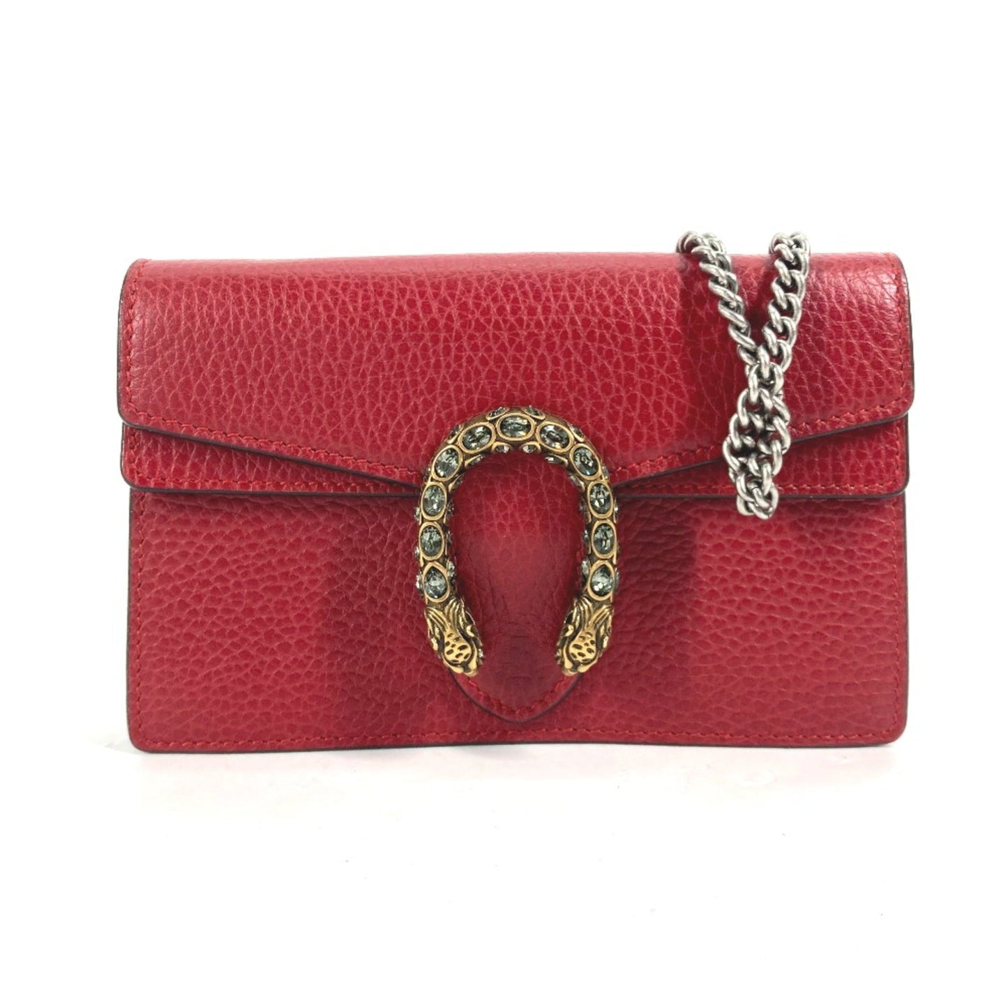 Gucci Red Leather Shoulder Bag ()