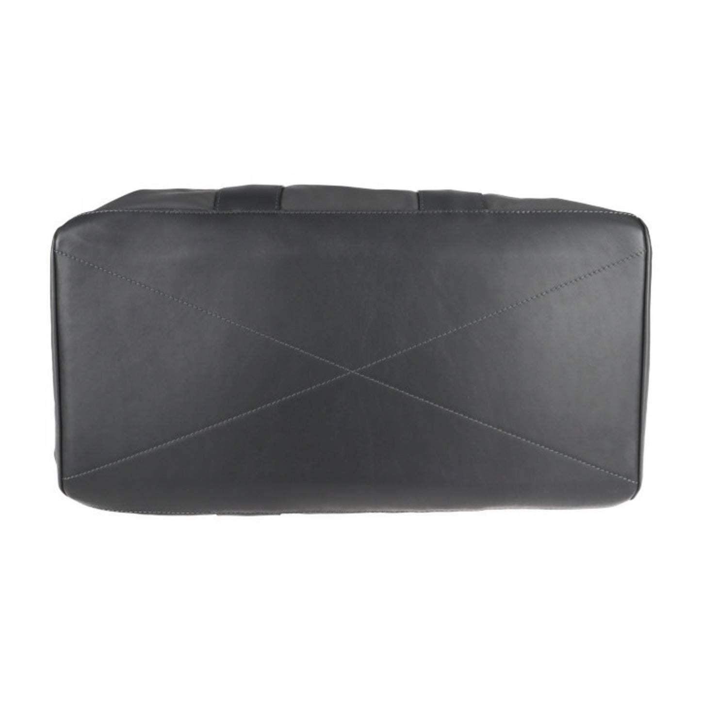 Louis Vuitton Gray Leather Boston Bag Handbag Shoulder Bag Tote Bag