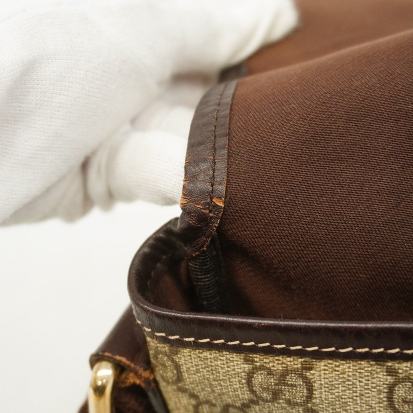 Gucci Brown Pvc Shoulder Bag