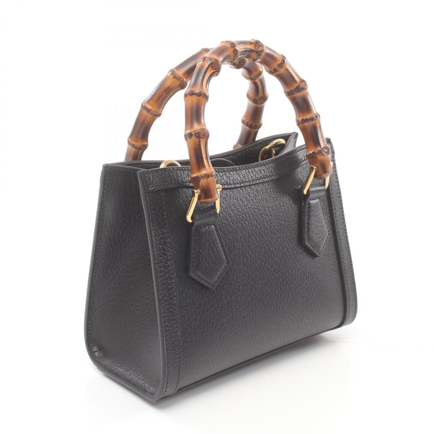 Gucci Black Leather Tote Bag