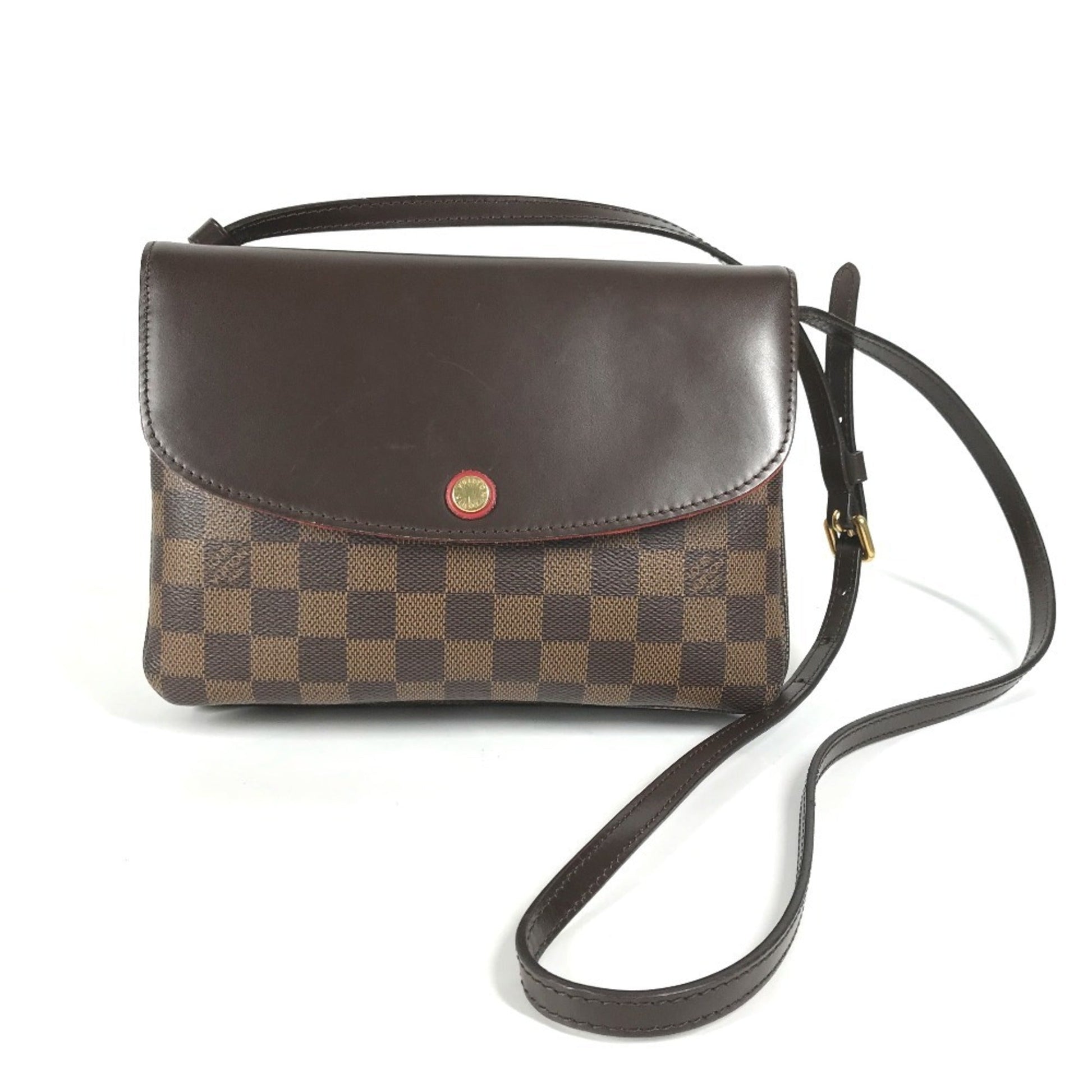 Louis Vuitton Brown Ebene Damier Canvas Pochette Shoulder Bag ()