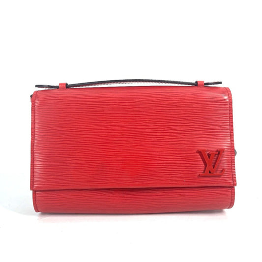 Louis Vuitton Red Leather Shoulder Bag ()