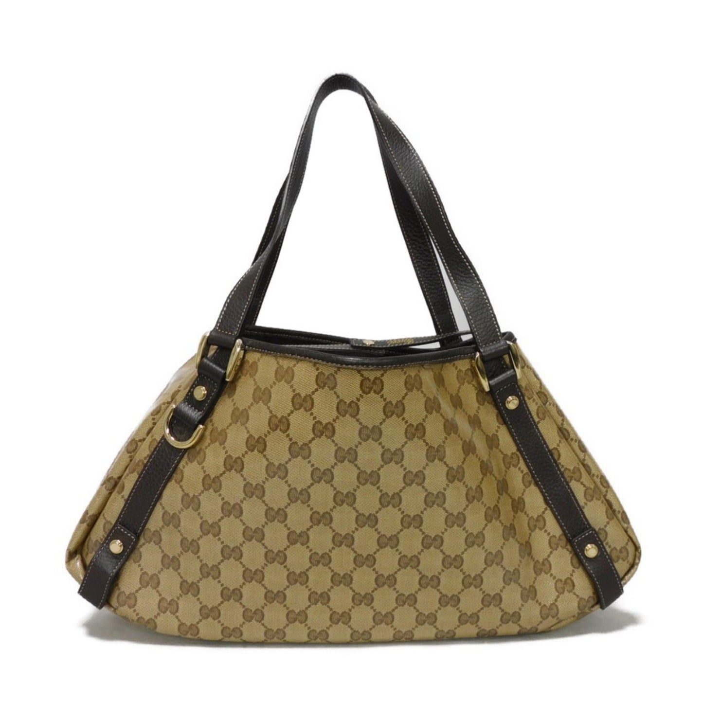 Gucci Beige Canvas Shoulder Bag Tote Bag