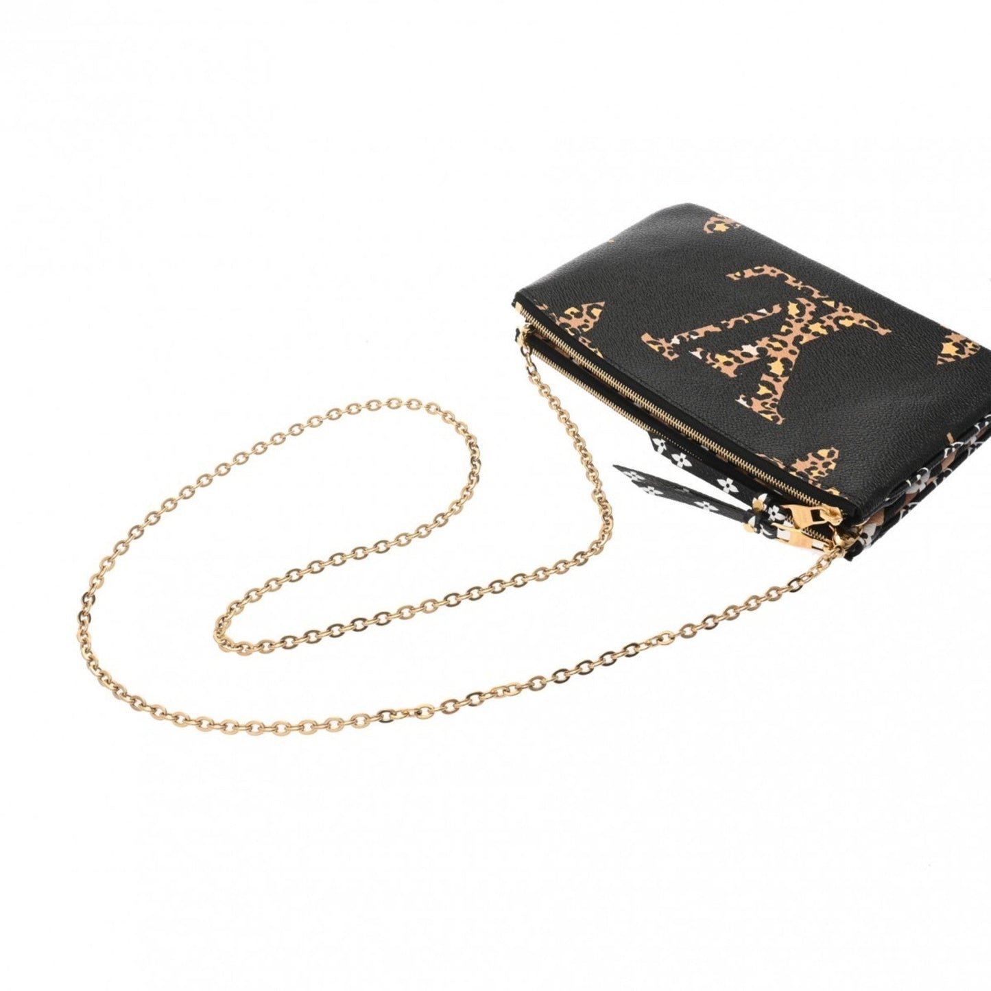 Louis Vuitton Black Brown Monogram Monogram Pochette Shoulder Bag