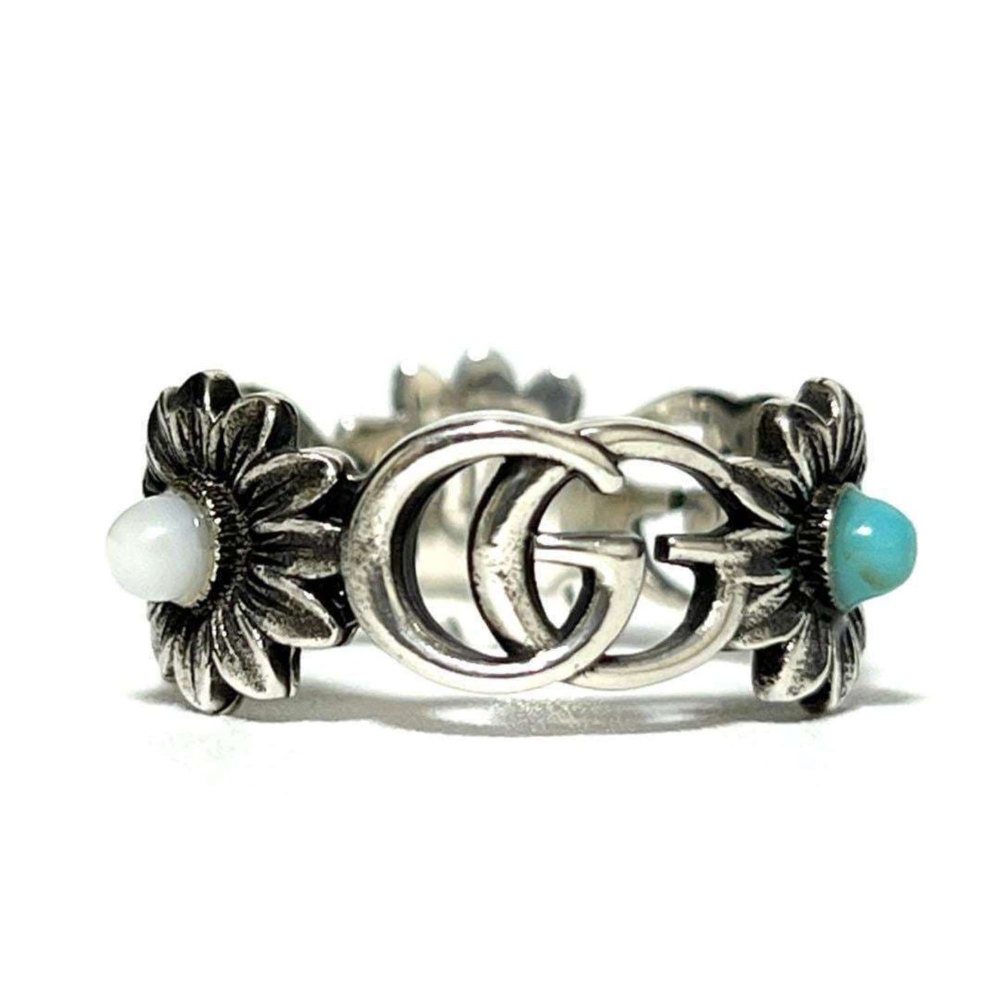 Gucci Silver Resin Silver 925 Band Ring