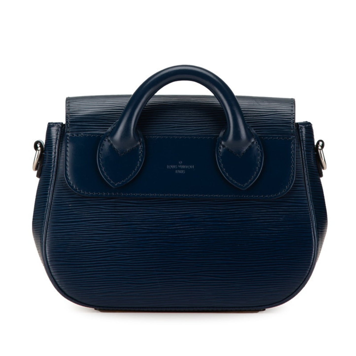 Louis Vuitton Navy Leather Handbag Shoulder Bag