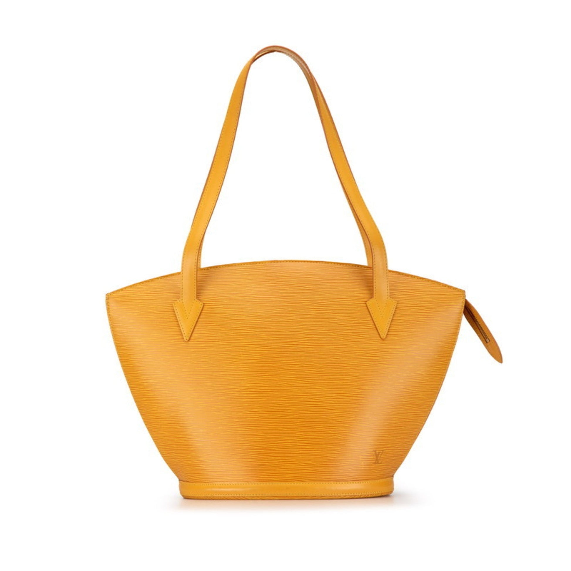 Louis Vuitton Yellow Leather Shoulder Bag Tote Bag ()