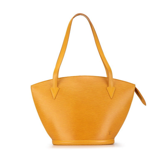 Louis Vuitton Yellow Leather Shoulder Bag Tote Bag ()