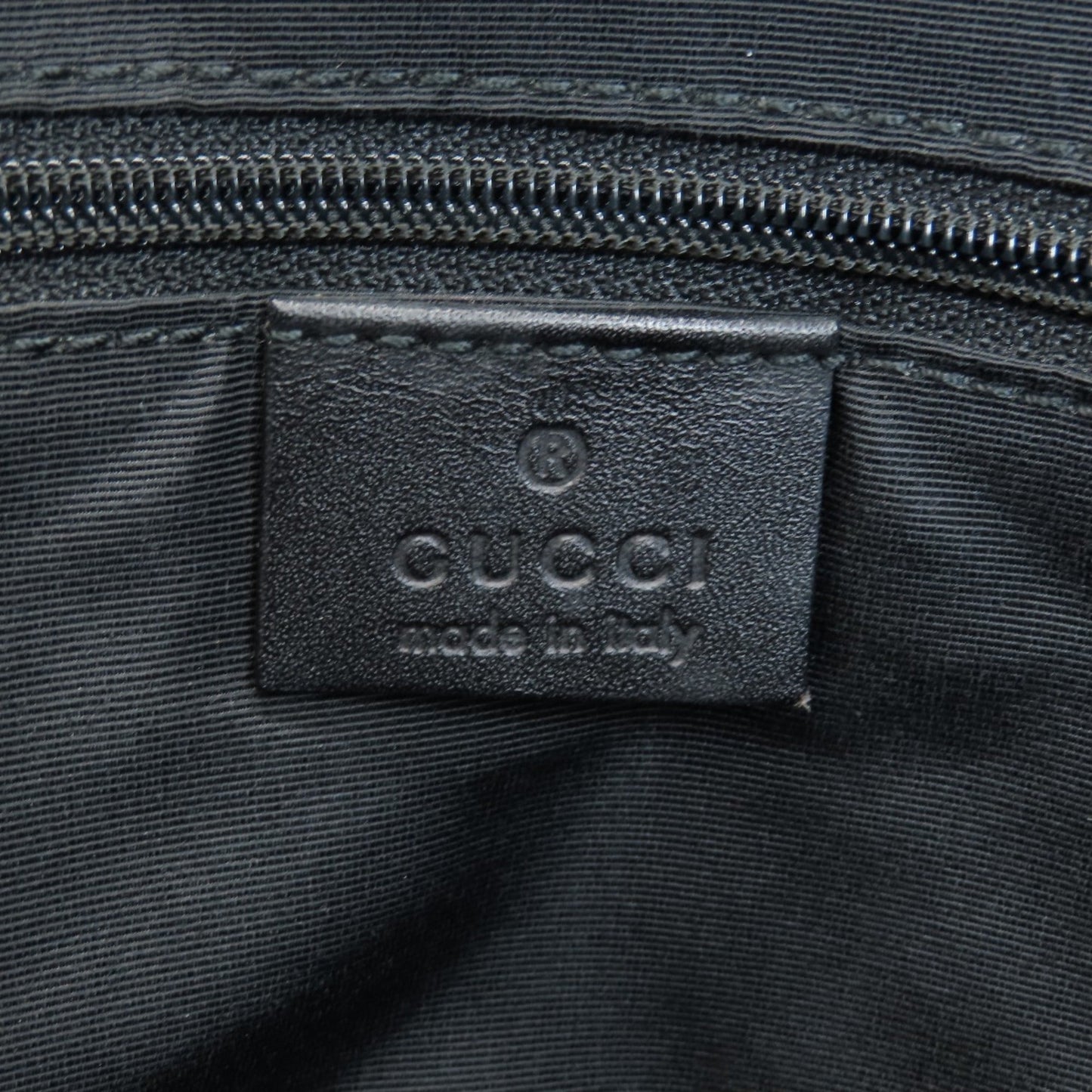 Gucci Black Canvas Tote Bag