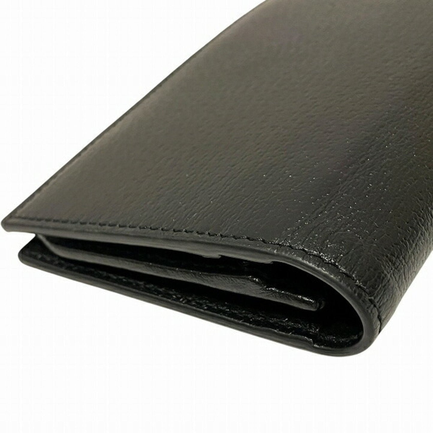 Gucci Black Leather Long Wallet (Bi-Fold)