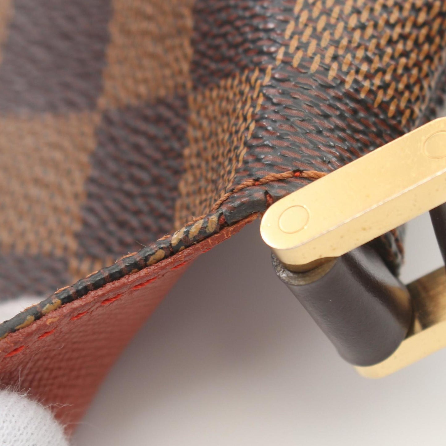 Louis Vuitton Brown Ebene Damier Canvas Leather Shoulder Bag