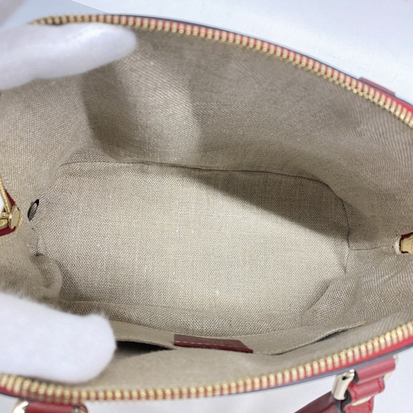 Gucci Red Color Leather Handbag