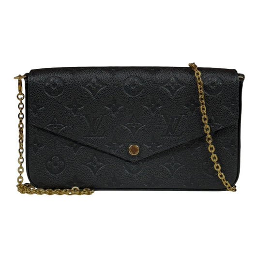 Louis Vuitton Black Monogram Empreinte Pochette Shoulder Bag ()
