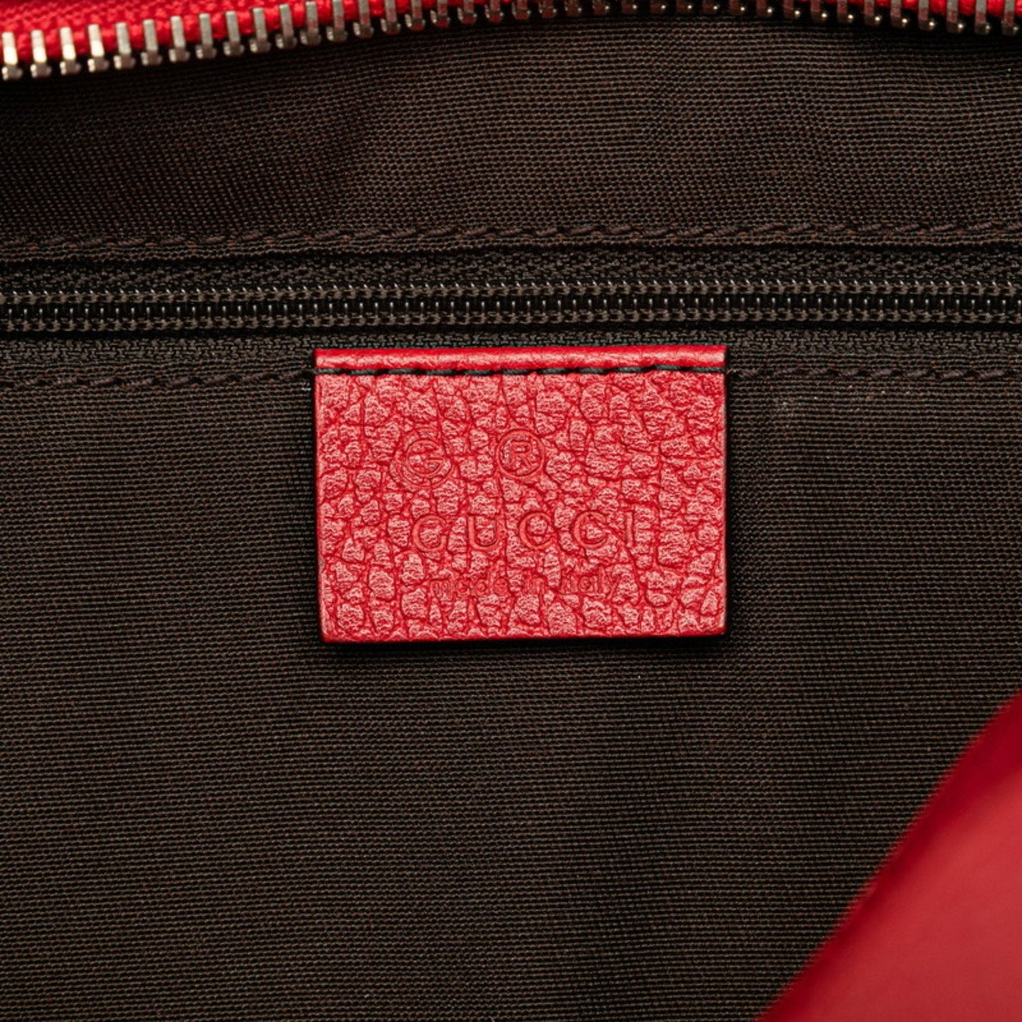 Gucci Red Color Leather Handbag Shoulder Bag