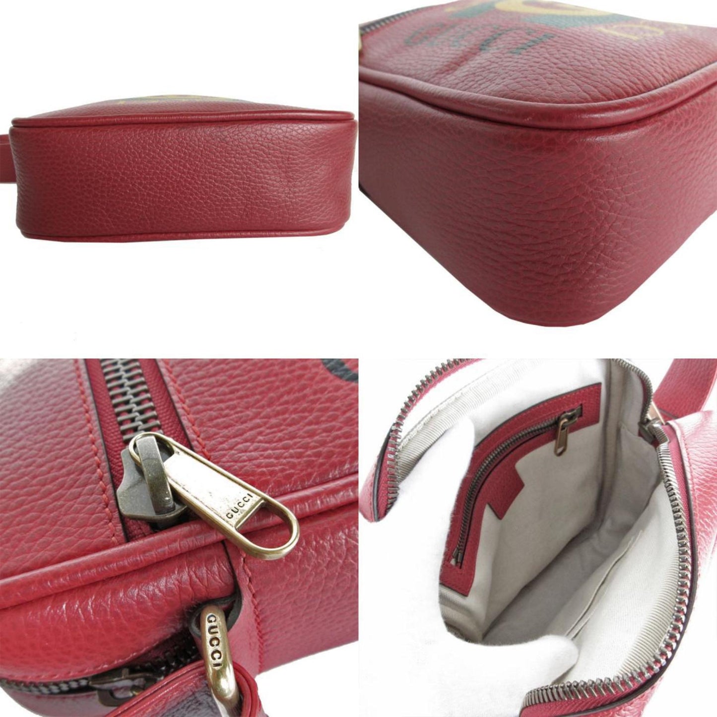 Gucci Dark Red Leather Shoulder Bag