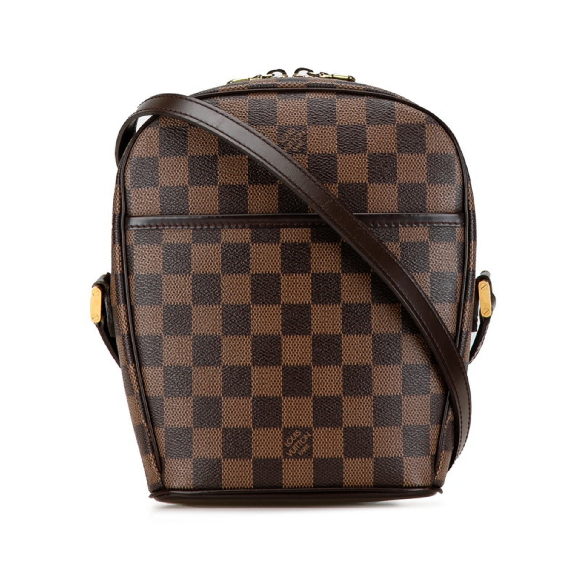Louis Vuitton Brown Pvc Leather Shoulder Bag ()