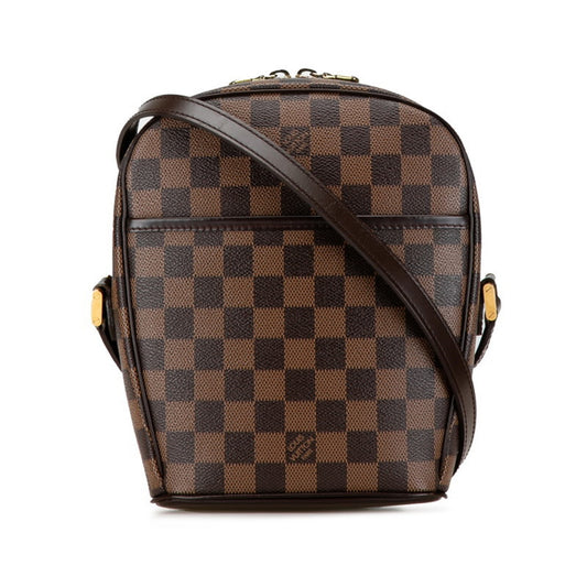 Louis Vuitton Brown Pvc Leather Shoulder Bag ()