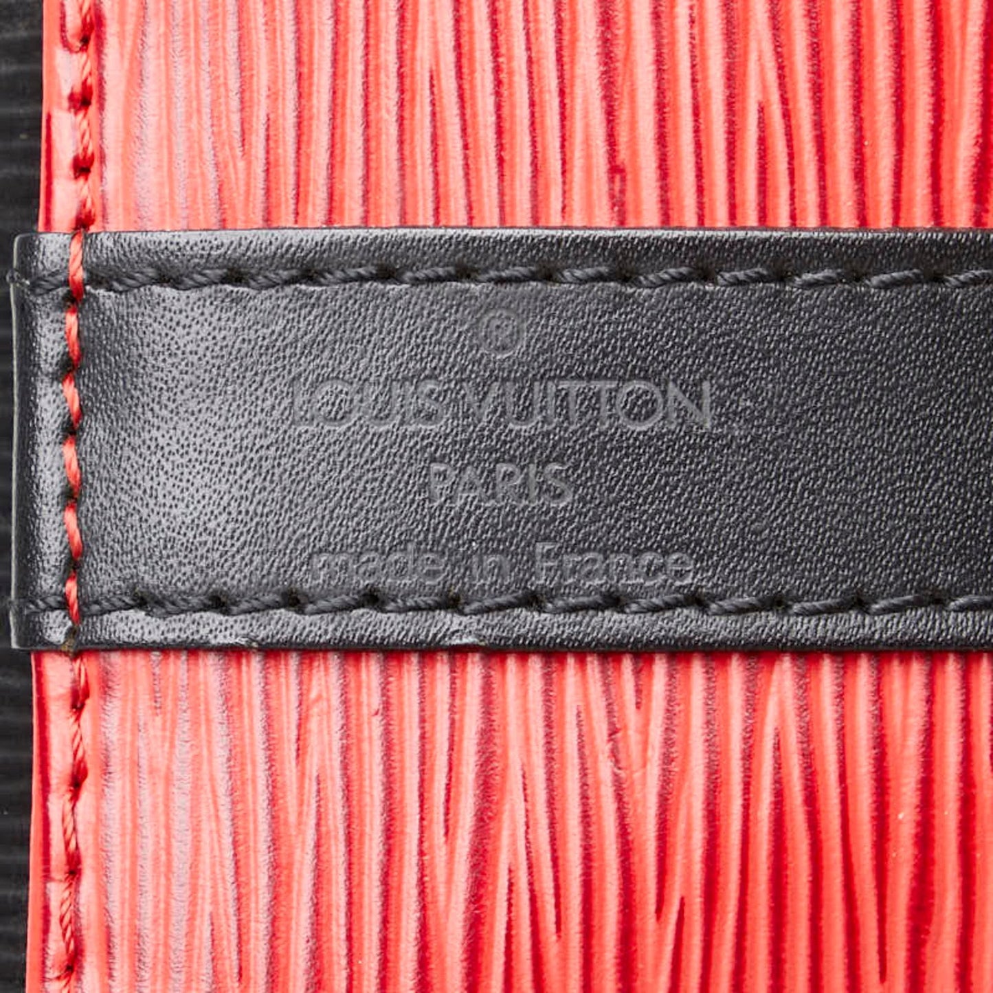 Louis Vuitton Castilian Red Noir Leather Shoulder Bag