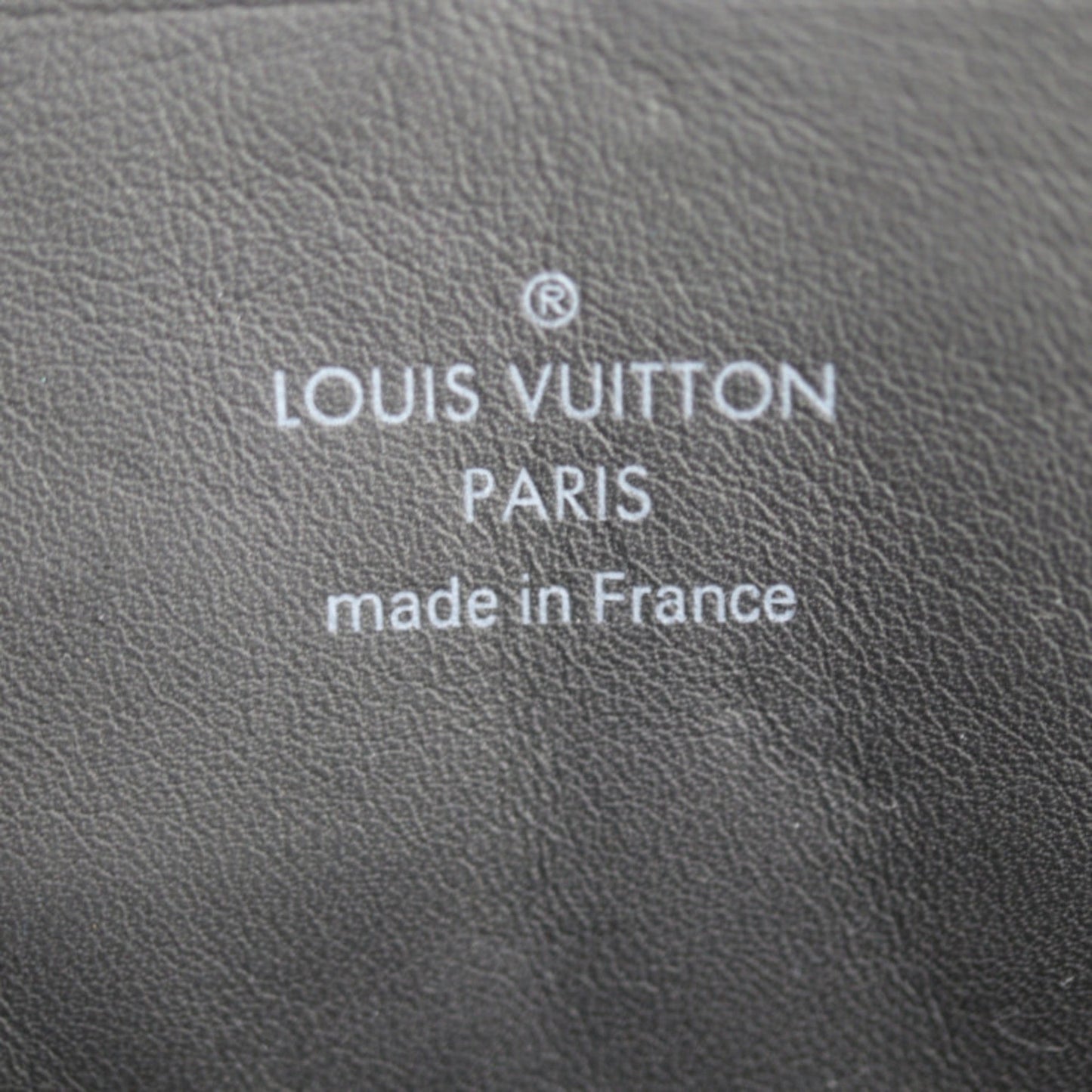 Louis Vuitton Black Leather Clutch Bag Pochette Shoulder Bag