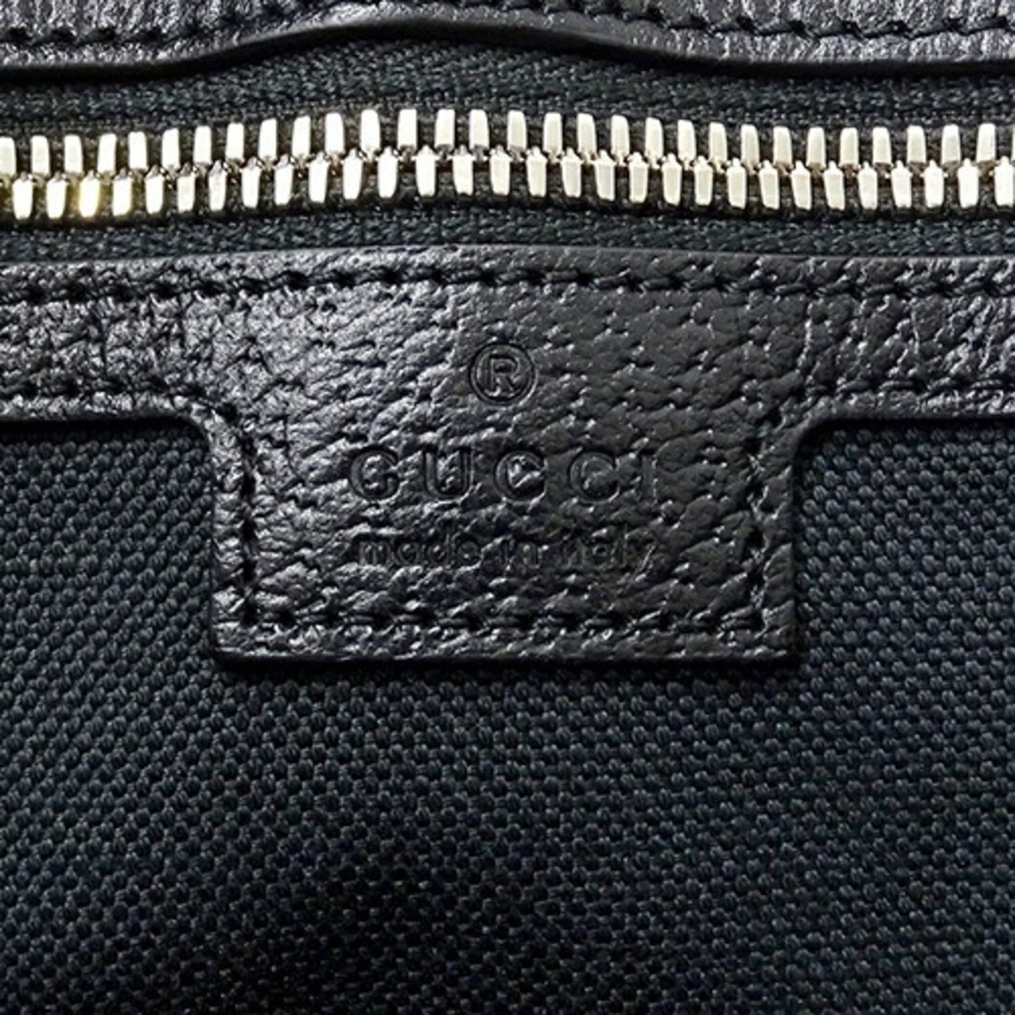 Gucci Black Canvas Handbag Shoulder Bag Tote Bag