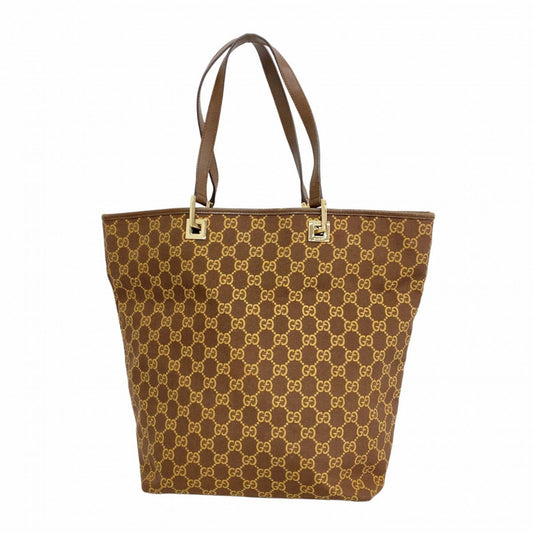 Gucci Brown Canvas Tote Bag ()