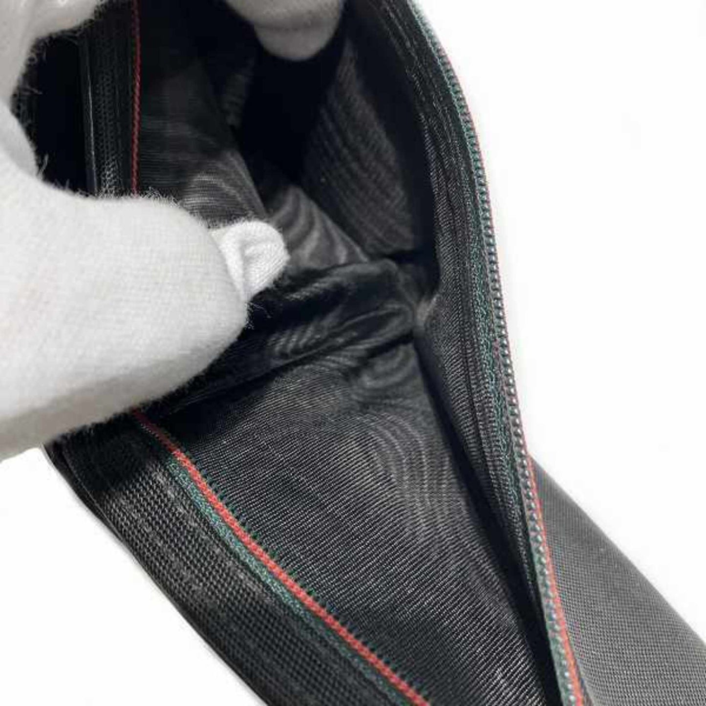 Gucci Black Canvas Leather Wallet (Bi-Fold)