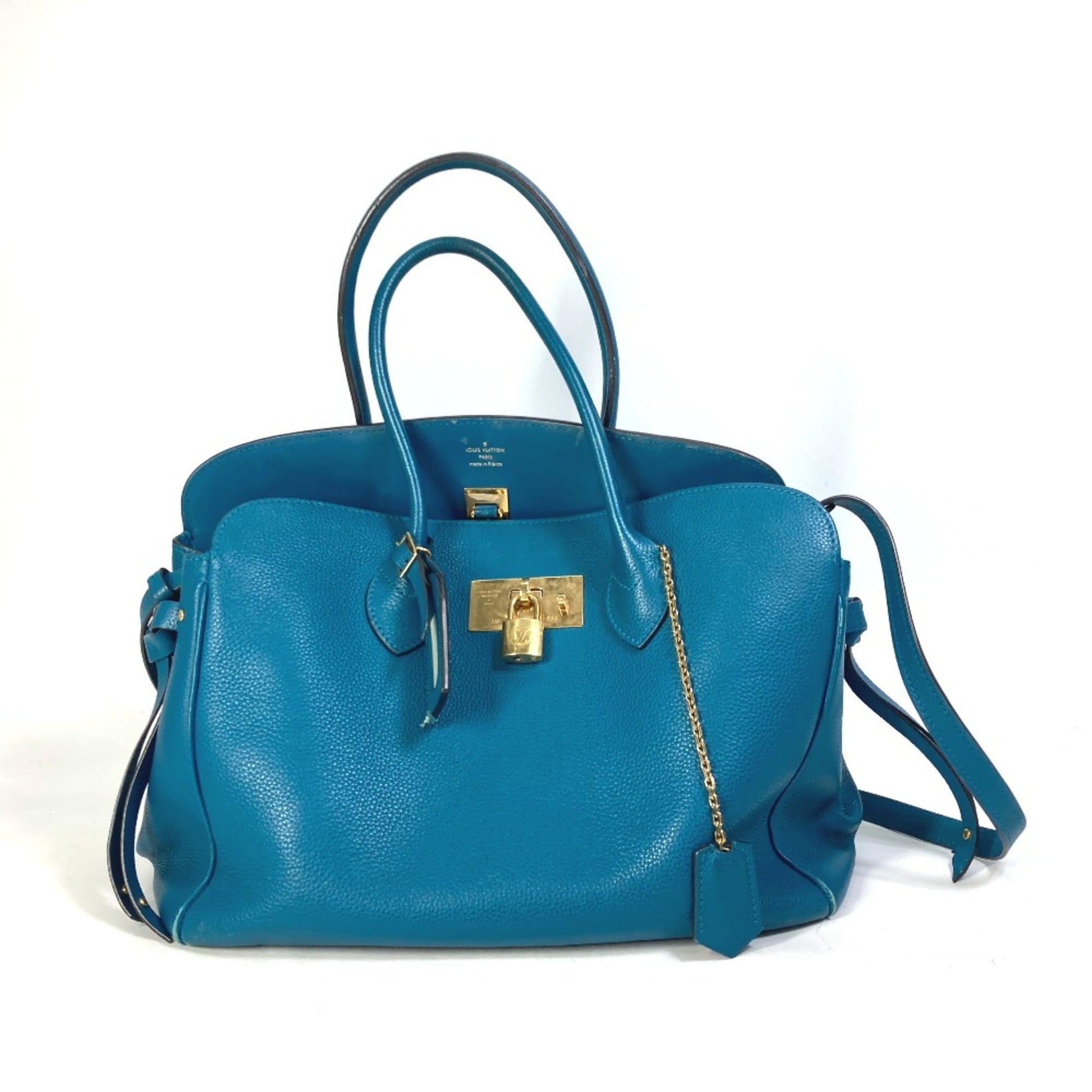 Louis Vuitton Blue Leather Shoulder Bag ()