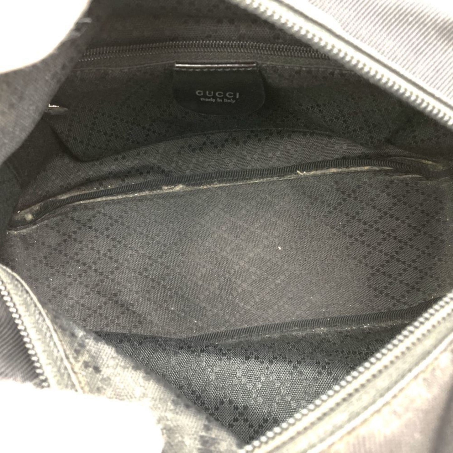 Gucci Bamboo Black Nylon Handbag