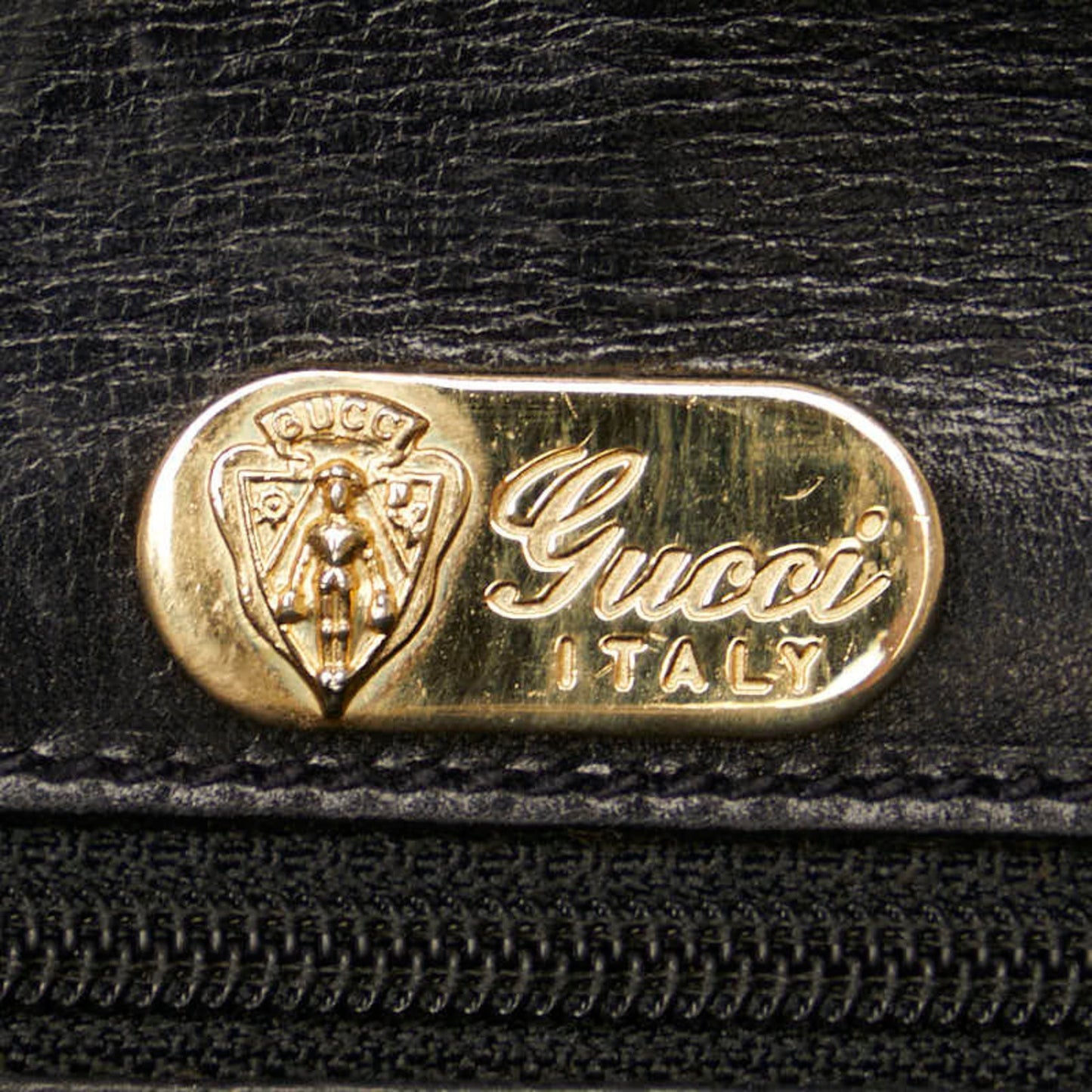 Gucci Black Leather Handbag Shoulder Bag