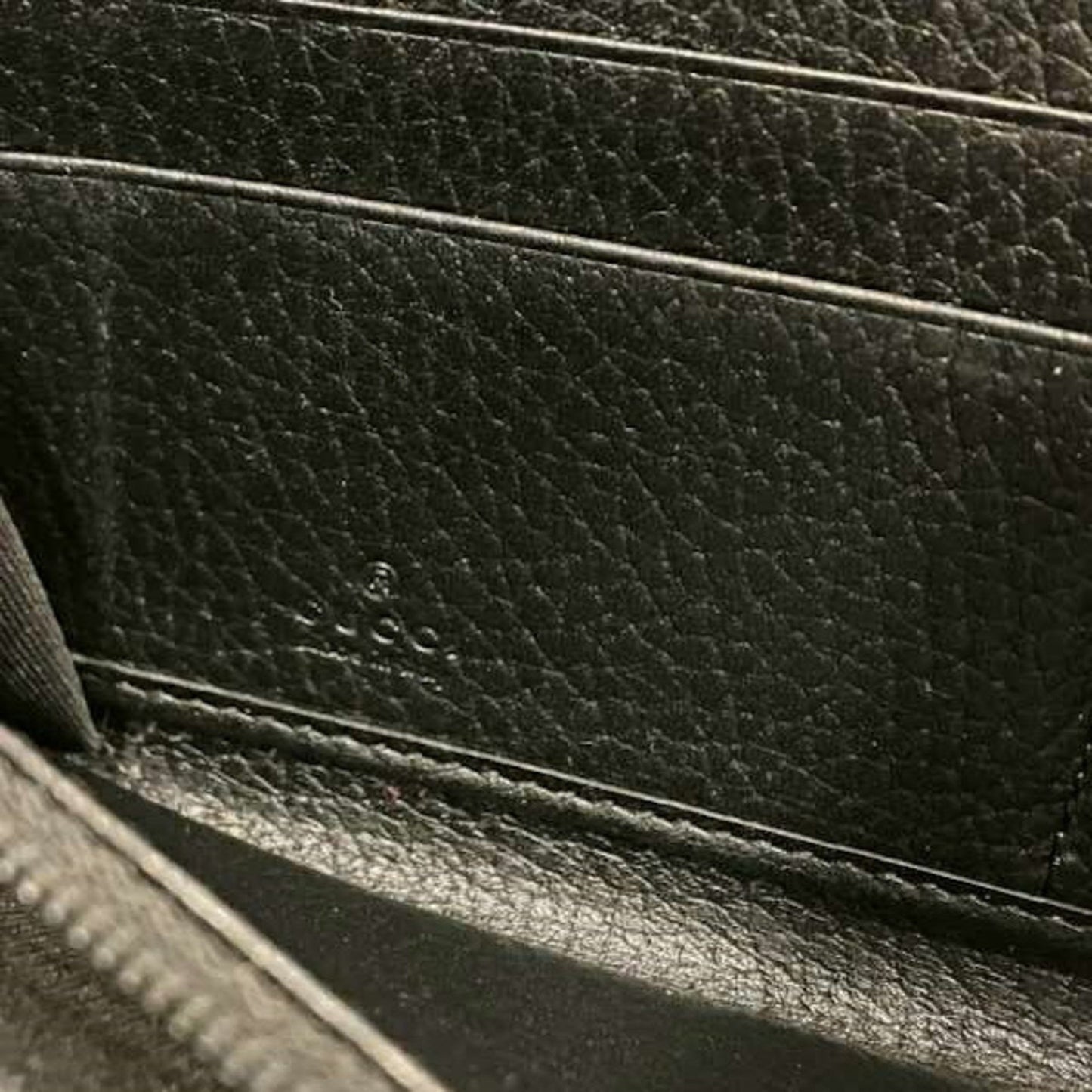 Gucci Black Leather Long Wallet (Bi-Fold)