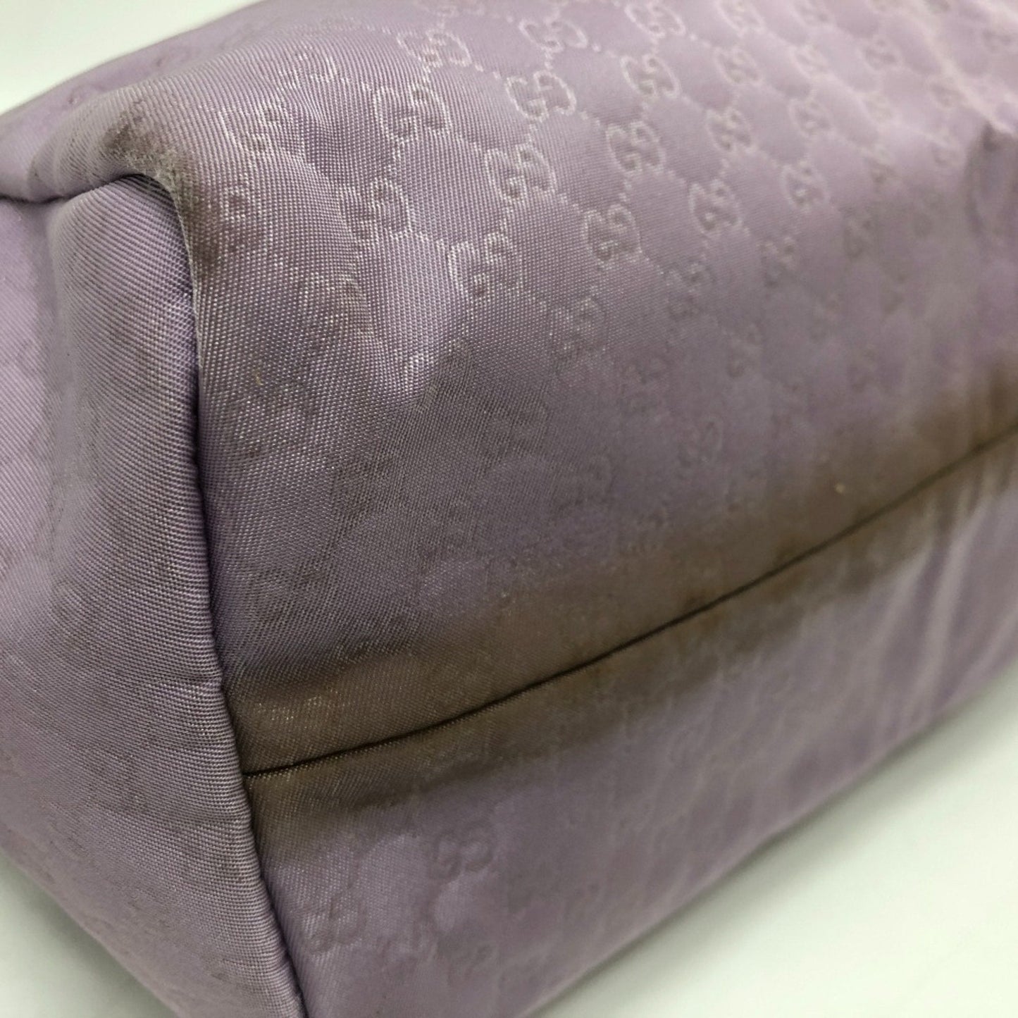 Gucci Purple Nylon Handbag