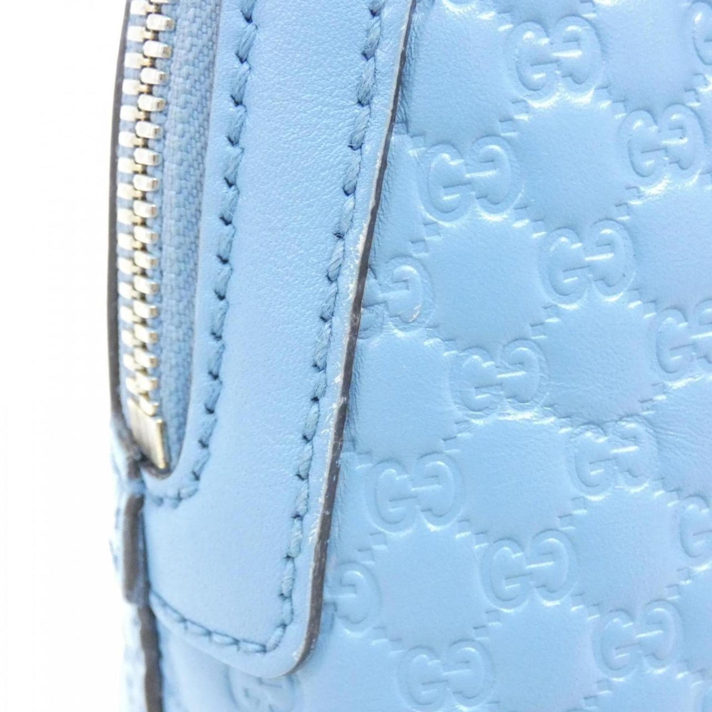 Gucci Light Blue Leather Handbag